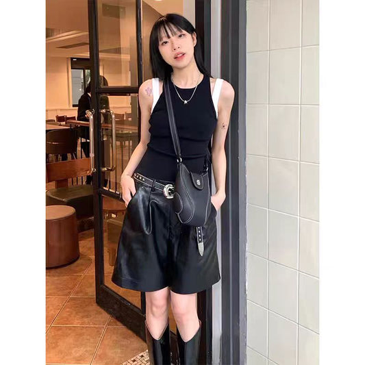 Faux Layer Contrast Tank