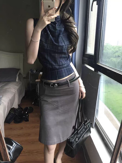 Vintage Triangle Scarf Sleeveless Tee