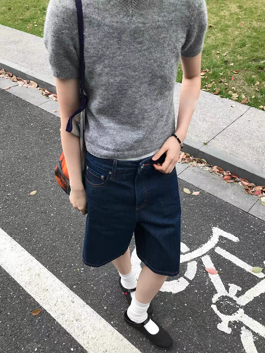 Vintage Dark Denim Midpants