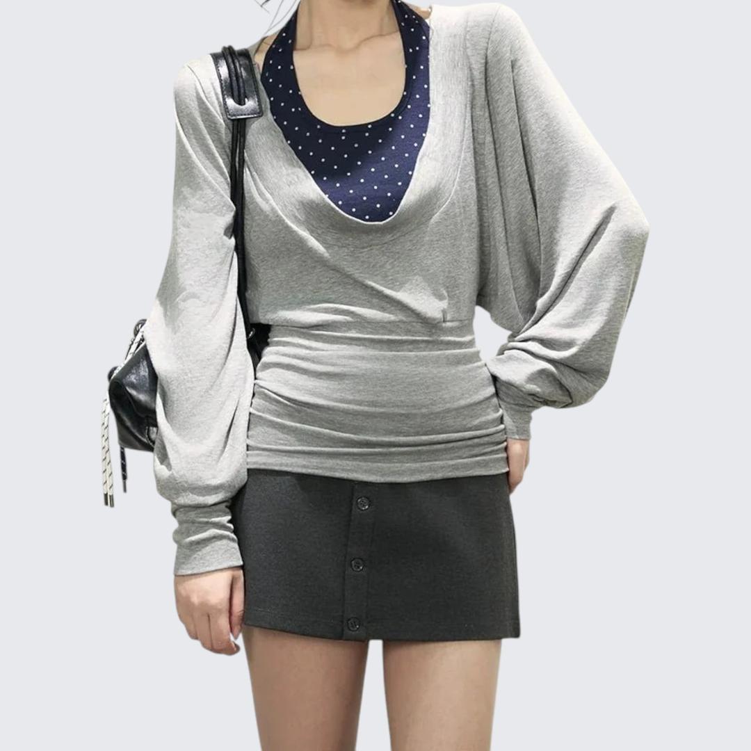 Autumn Long - Sleeve Loose - Fit Waist - Cinched Lazy - Vibe Casual Hoodie Two - Piece Set - tutufox - 