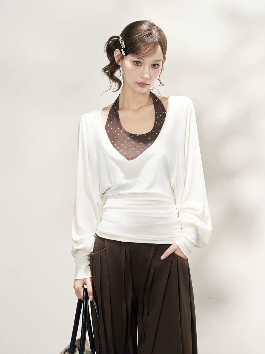 Autumn Long - Sleeve Loose - Fit Waist - Cinched Lazy - Vibe Casual Hoodie Two - Piece Set - tutufox - 