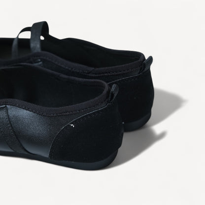 Black Ballet Sport Split Toe Tabi Flats - tutufox - tabis