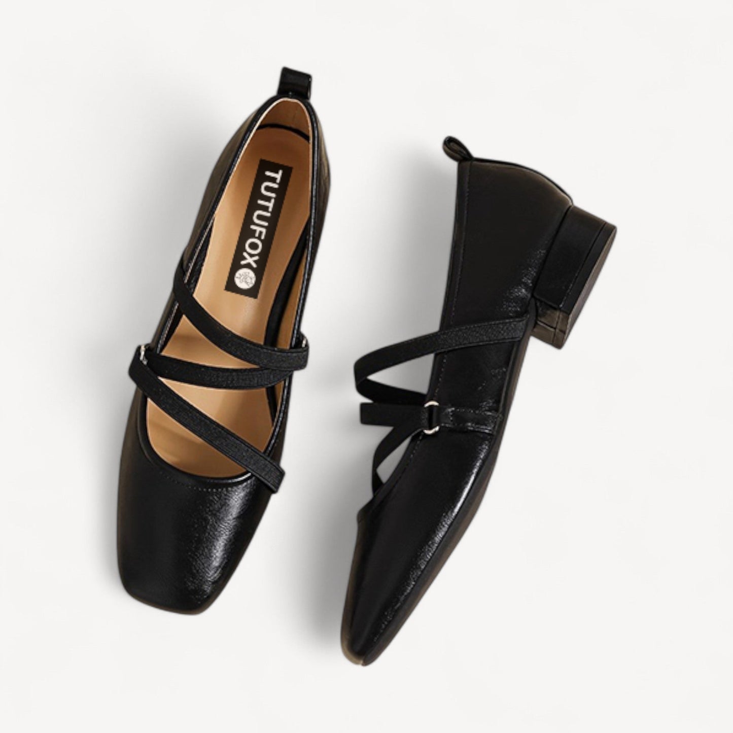 leather mary janes for women brown sole view