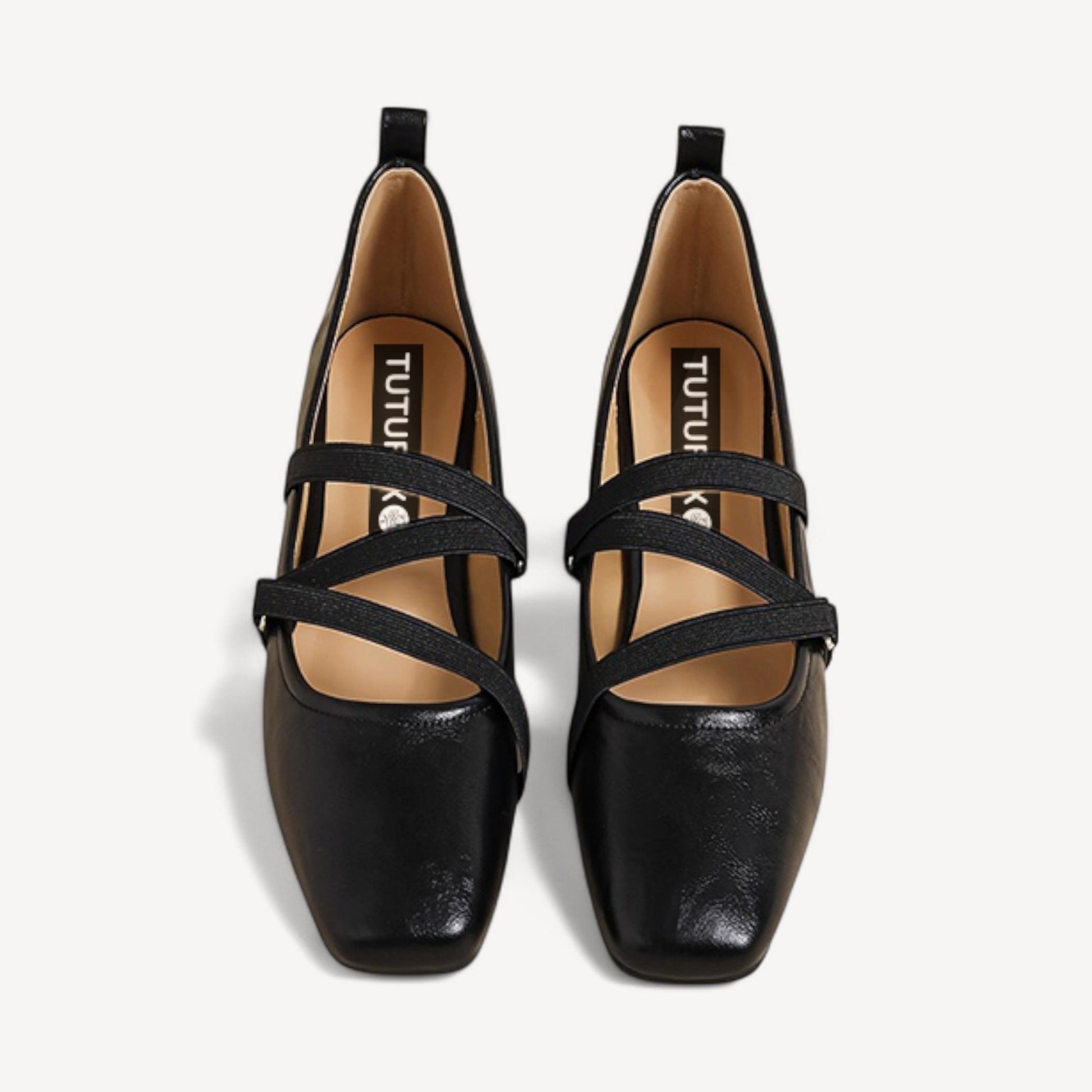 leather mary janes for women brown front view