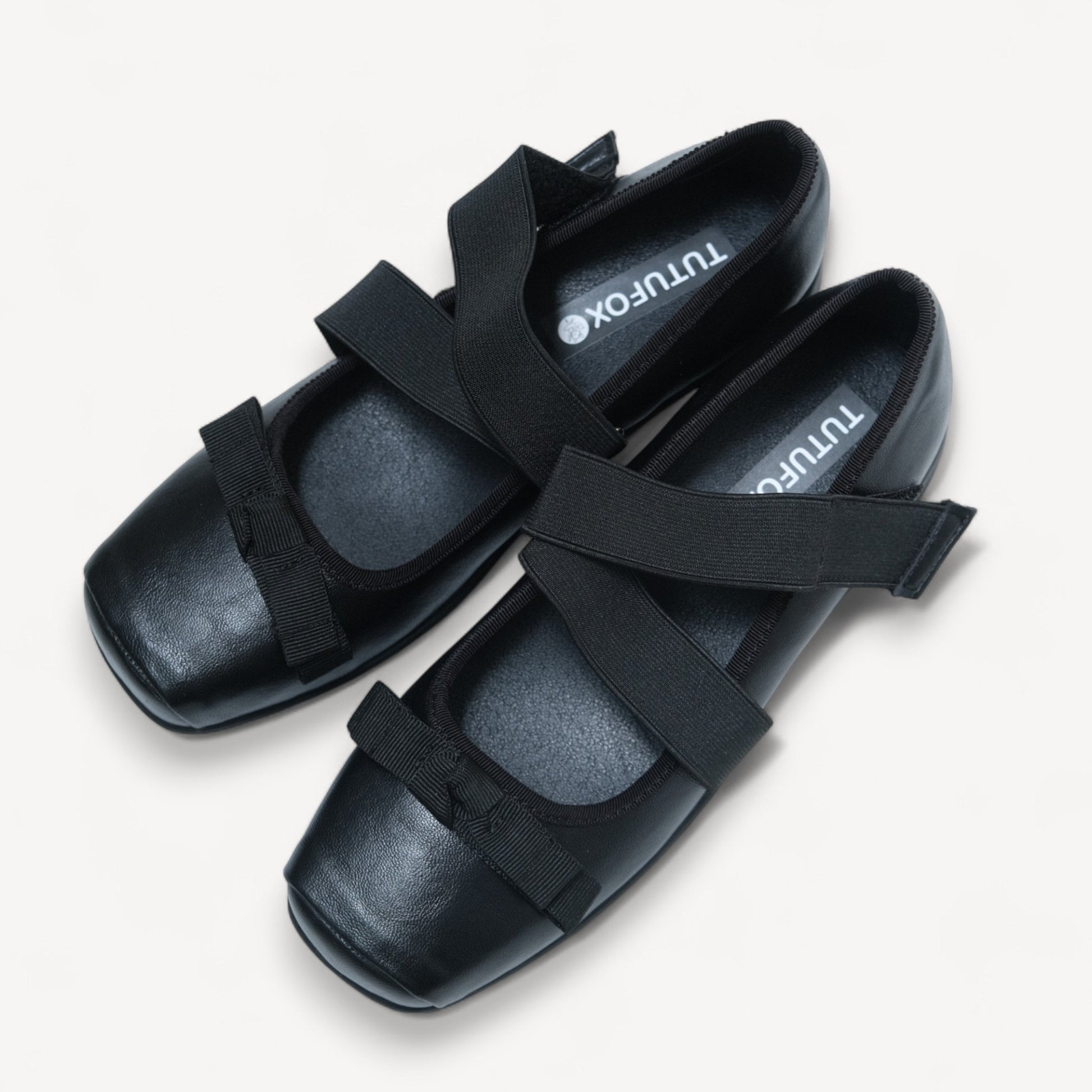 Black Moto Ballet Sneaker Mary Jane Tabi - tutufox - shoes