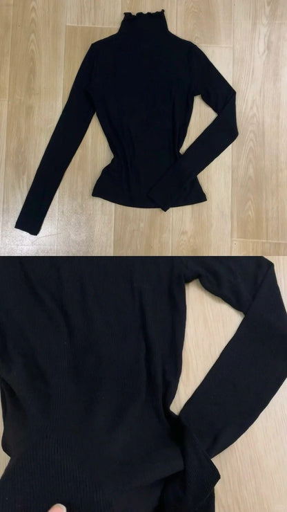 Black White Floral Bustier Midi Dress with Black Long Sleeve Inner Y2K Dress - tutufox - 