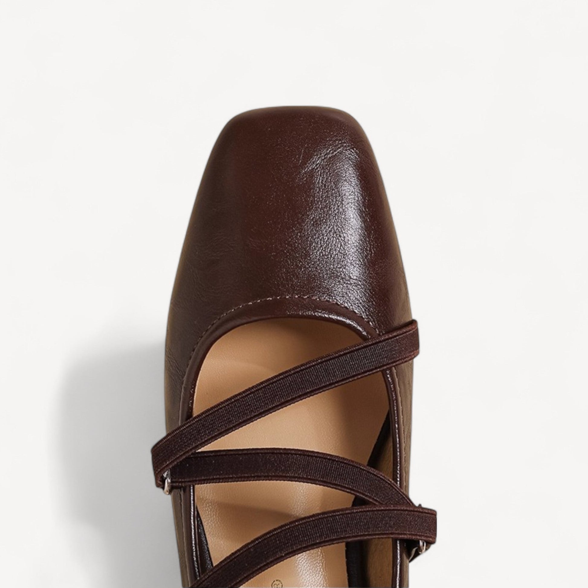 leather mary janes for women brown toe detail