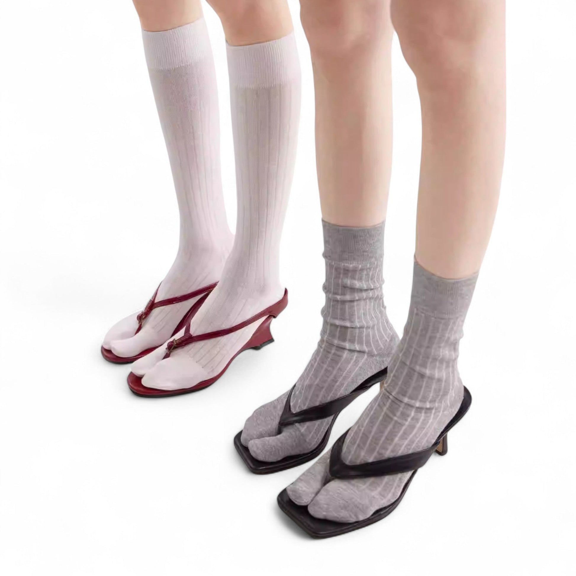 Classic Mid - Calf Split - Toe Tabi Socks - tutufox - 