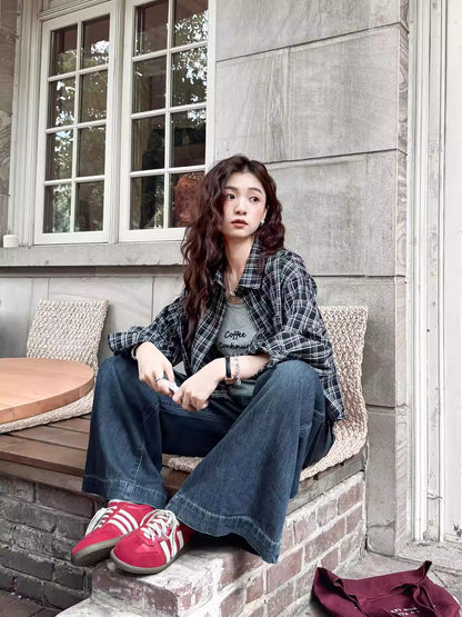 American Street Plaid Shirt Jacket