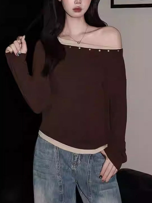 One Shoulder Tee Women