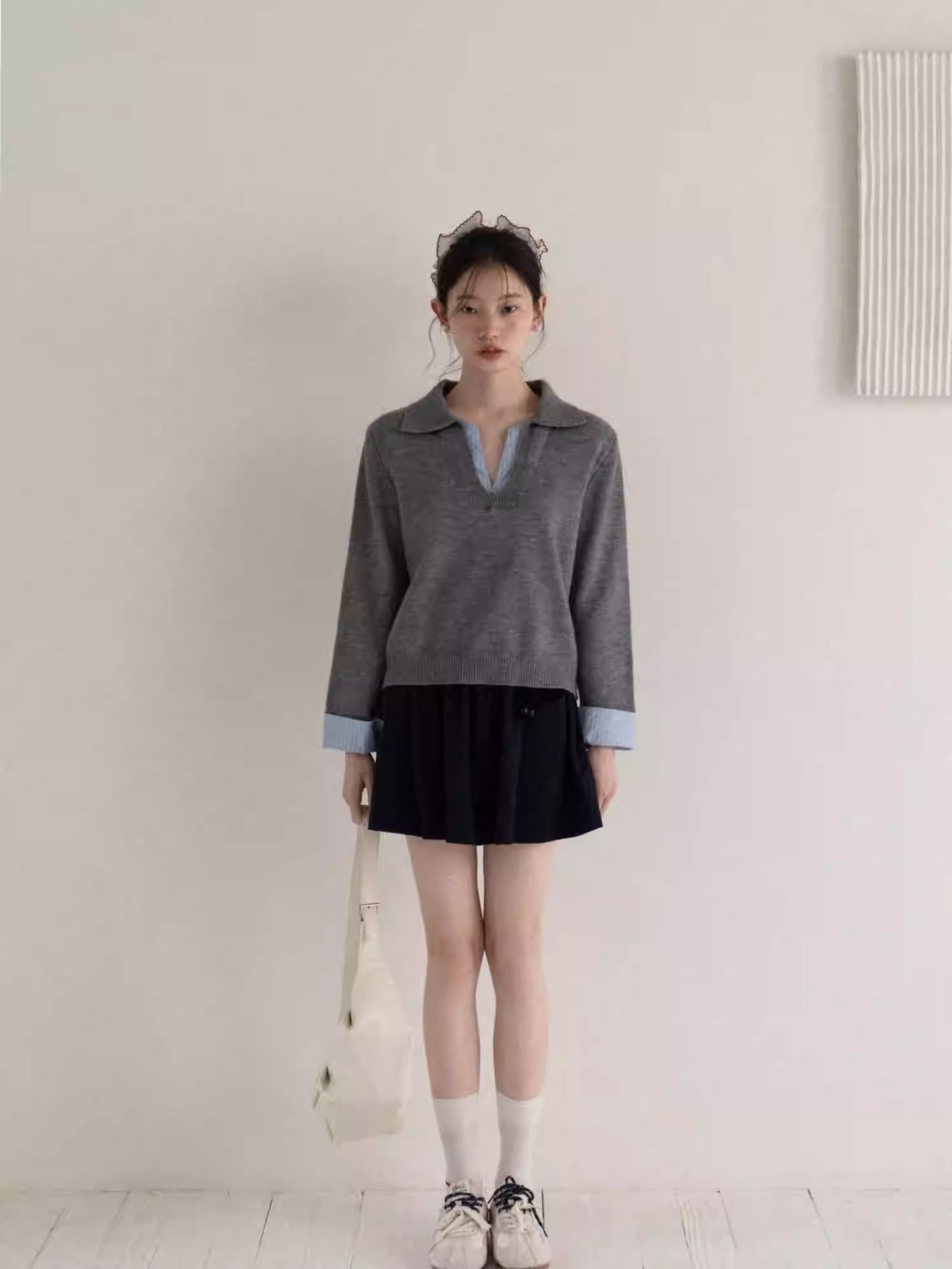 Layered Colorblock Sweater Women