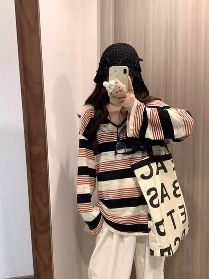Colorblock Stripe Tee Women