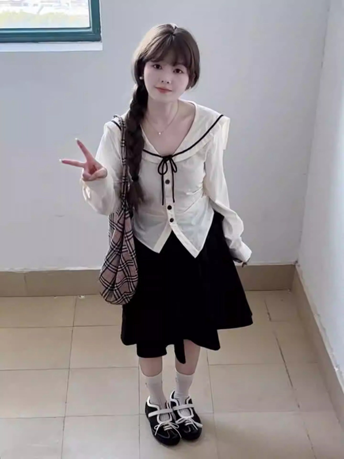 Sailor Collar Shirt Women