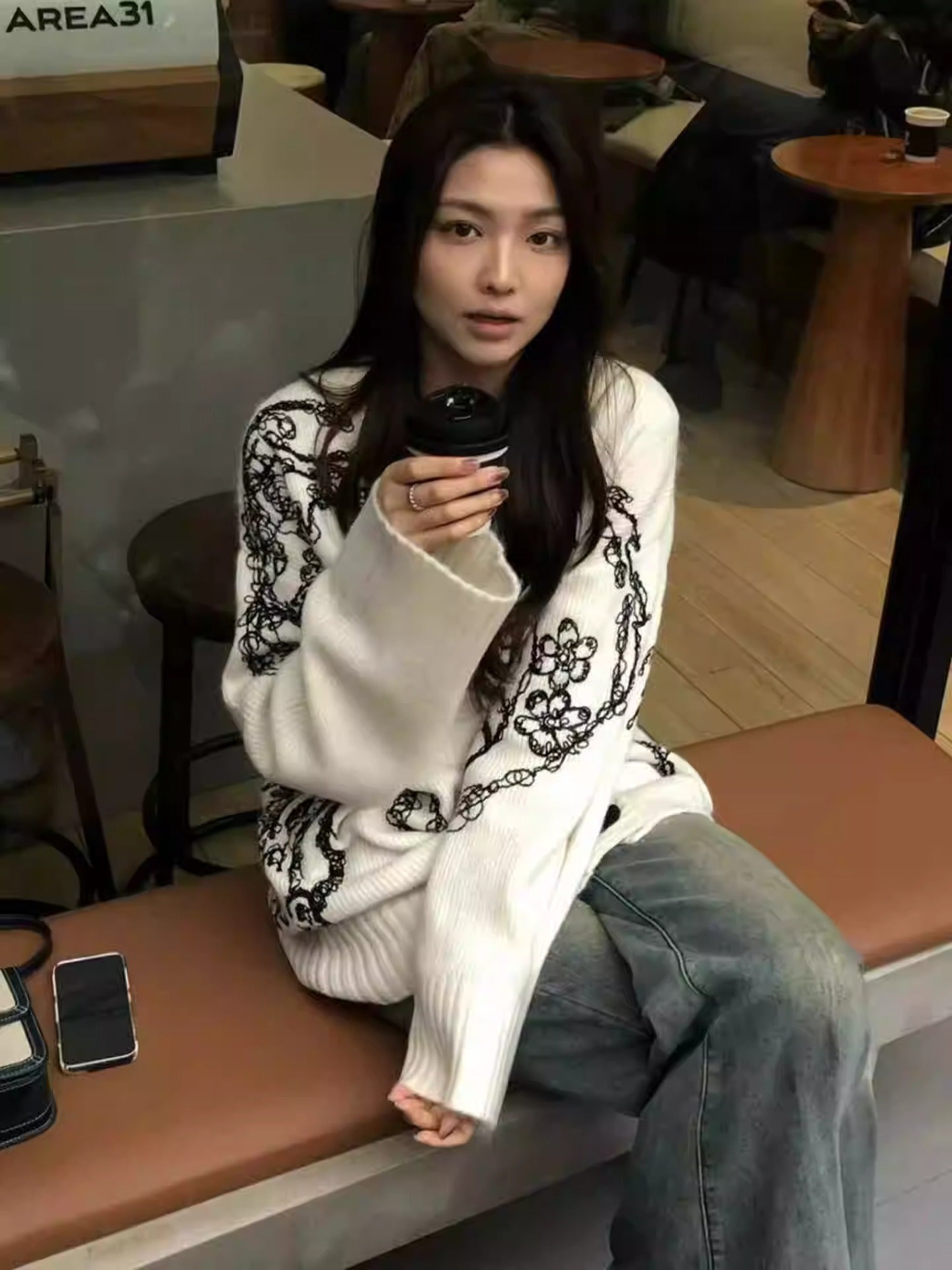 V-Neck Lazy Knit Cardigan
