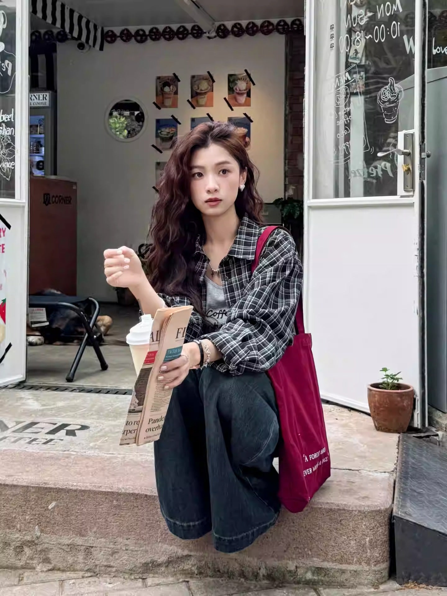 American Street Plaid Shirt Jacket