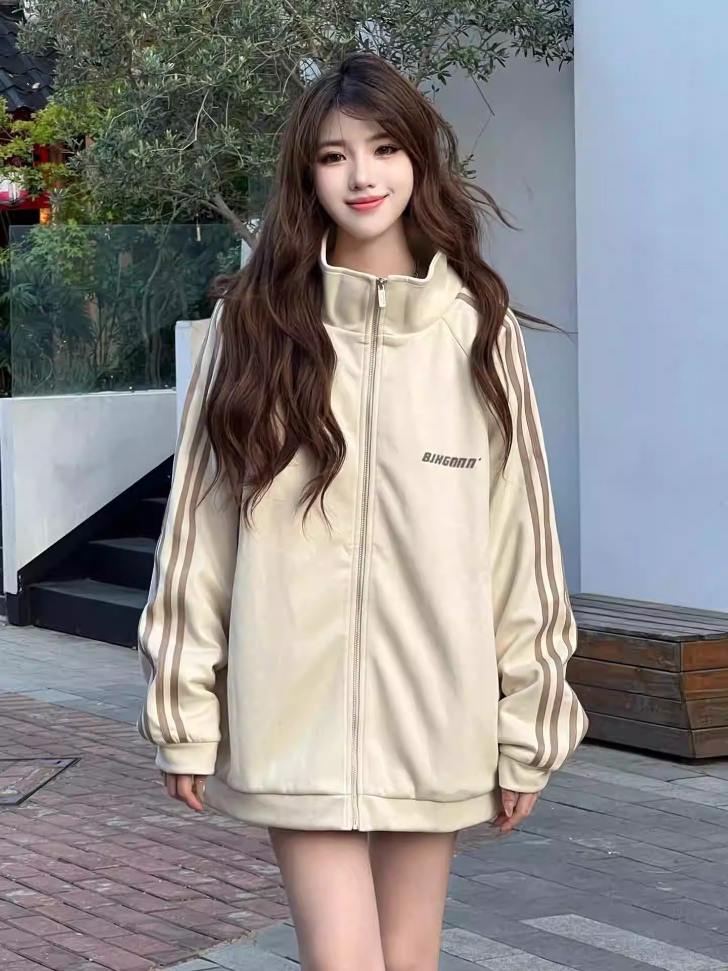 Suede Bomber Jacket Women