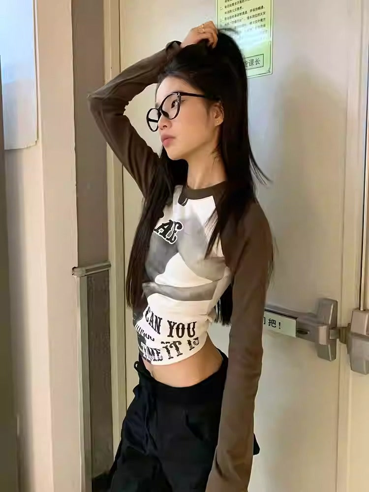 American Baddie Colorblock Long Sleeve T-shirt