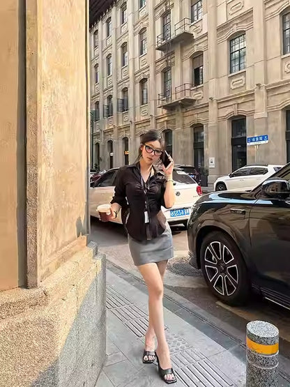 Slim Fit Stripe Shirt Women