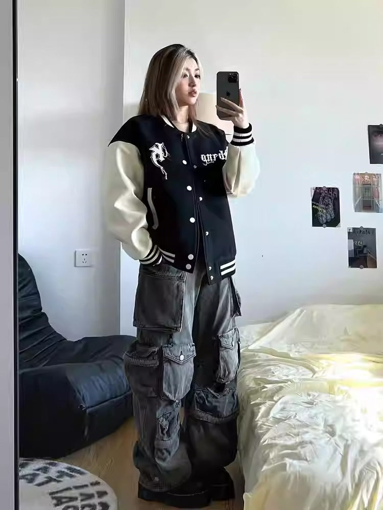Oversize Baseball Jacket Women