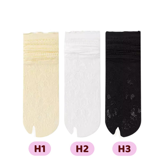 Lace Balletcore Tabi Socks - tutufox - 