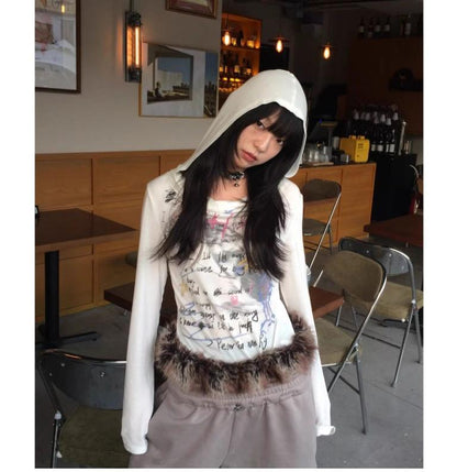 Vintage Graffiti Hooded Tee