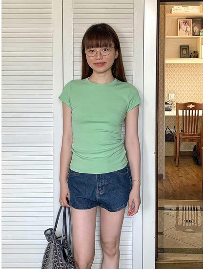 Mint Green Shoulder Tee