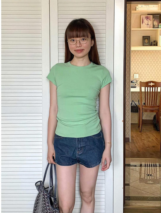 Mint Green Shoulder Tee