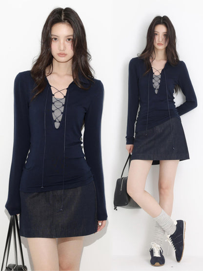 Korean Layered Tie Tee