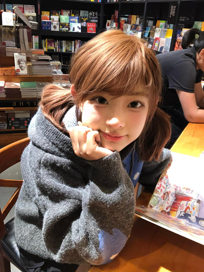 Floral Hooded Knit Cardigan