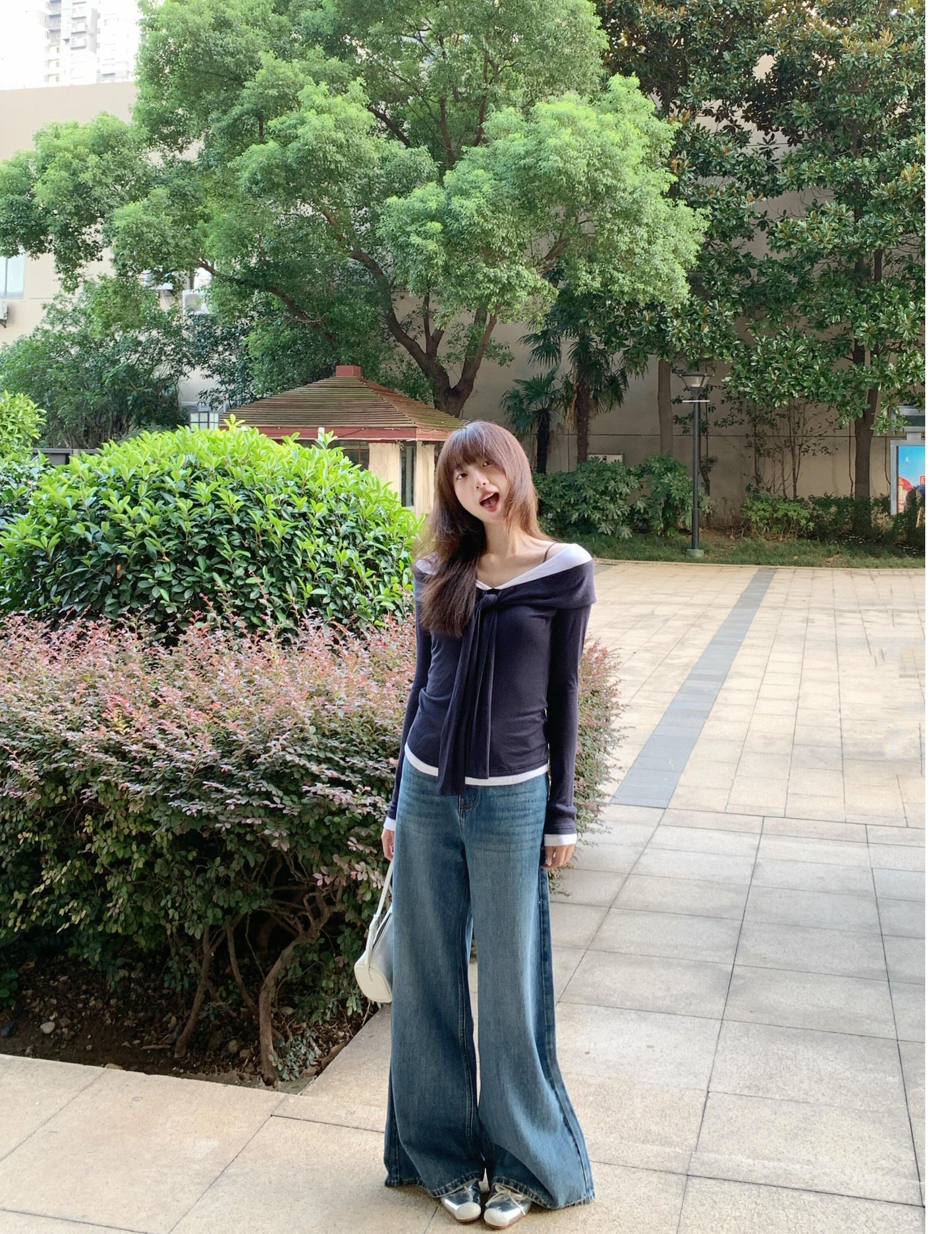 One Shoulder Knitted Top