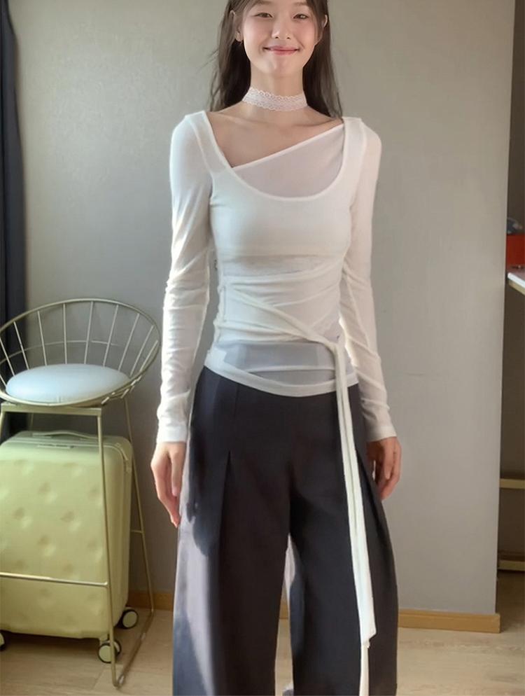 Asymmetric Long Sleeve Tee