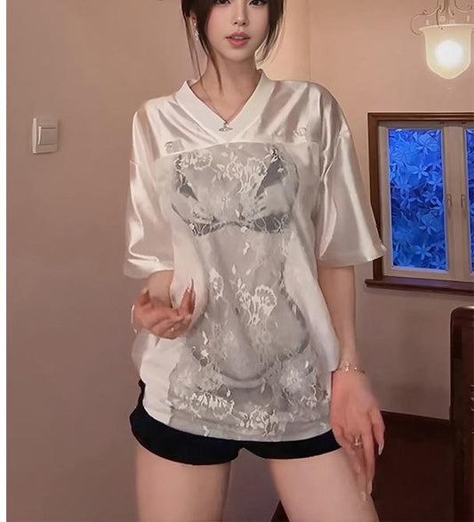 Human Print Oversized Tee