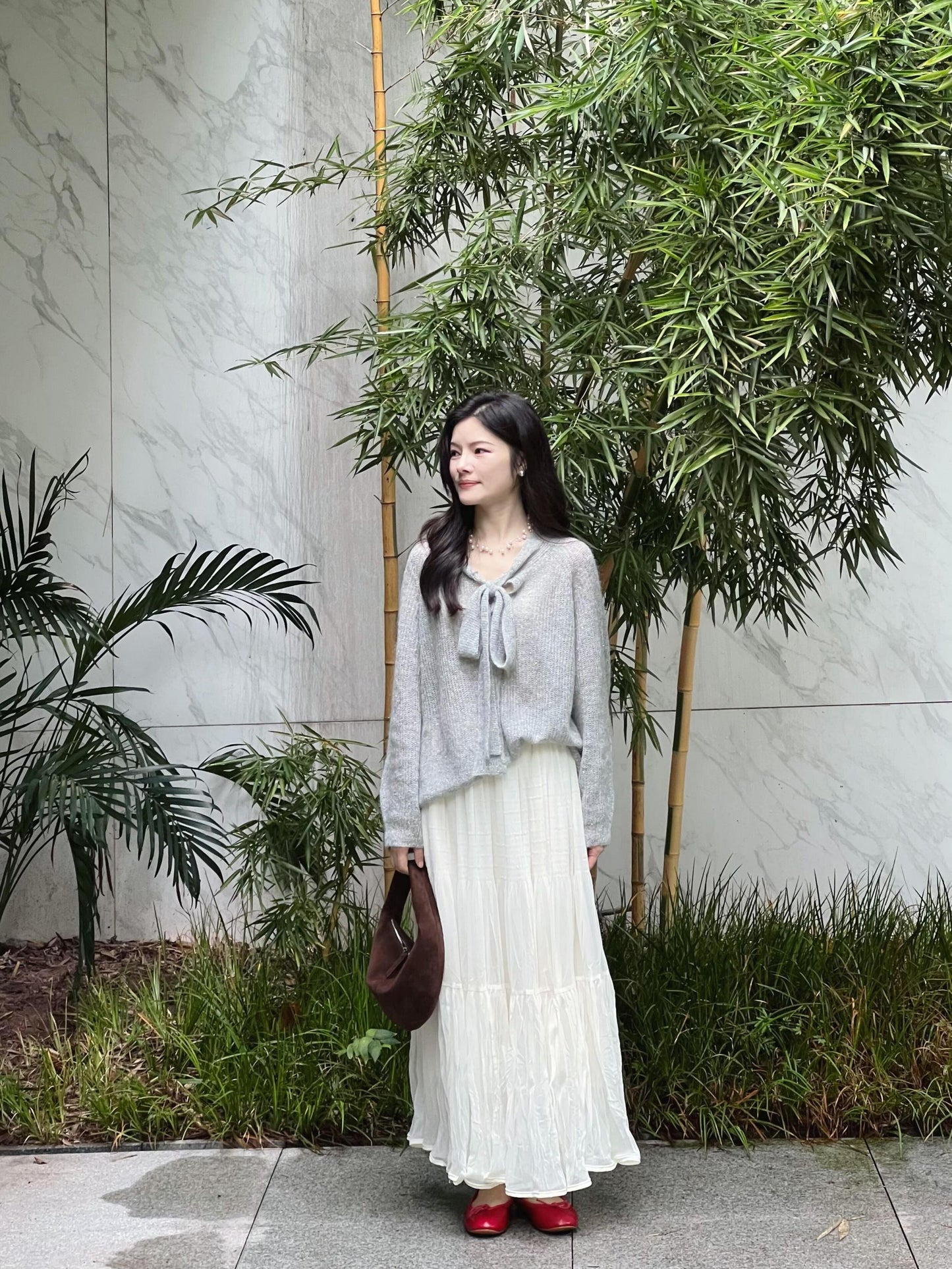 Mohair Silver Star Knit Top