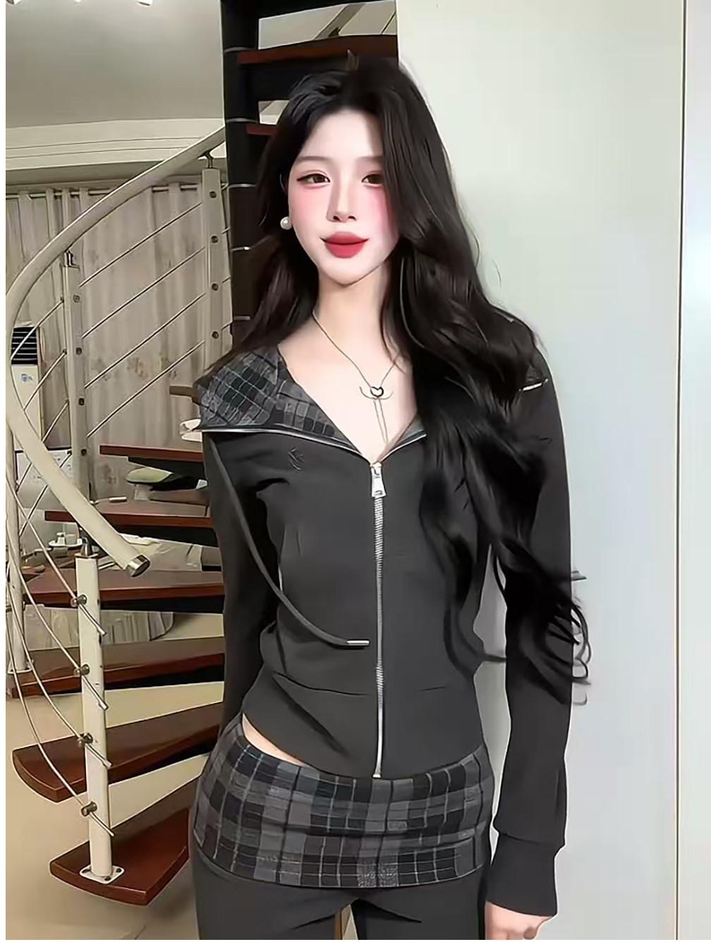 Plaid Patch Hoodie