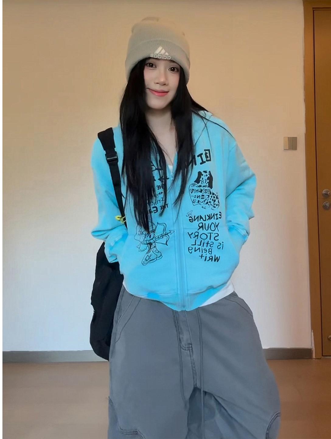 Handdrawn Print Hoodie