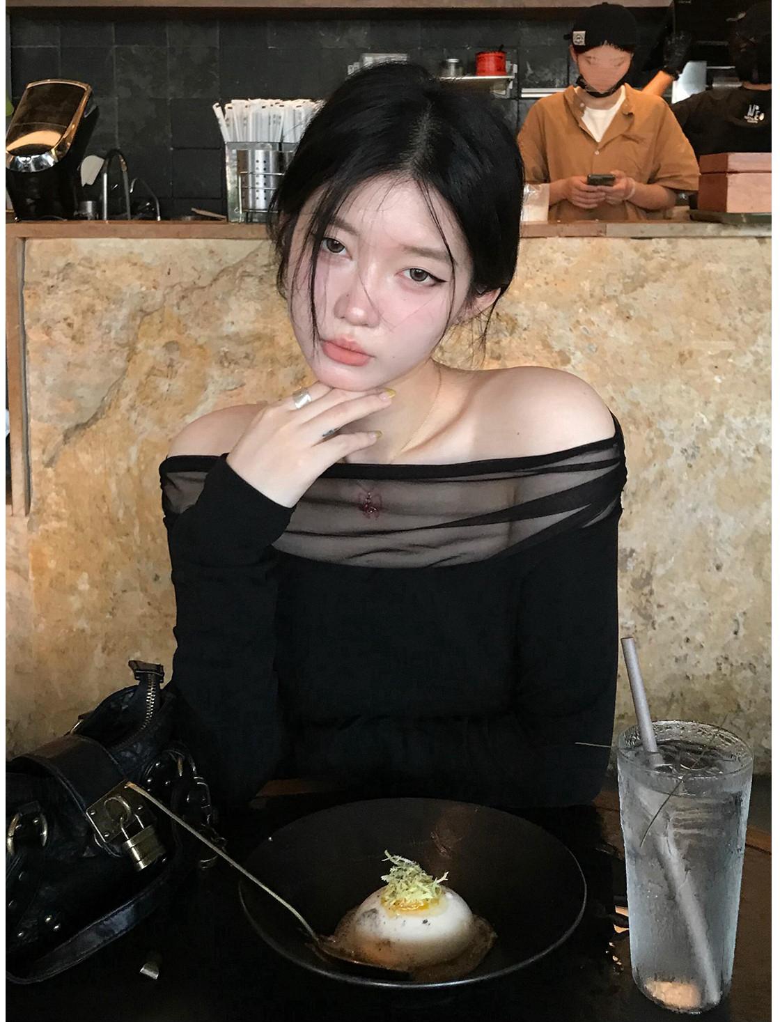 Colorblock Knit One Shoulder Top