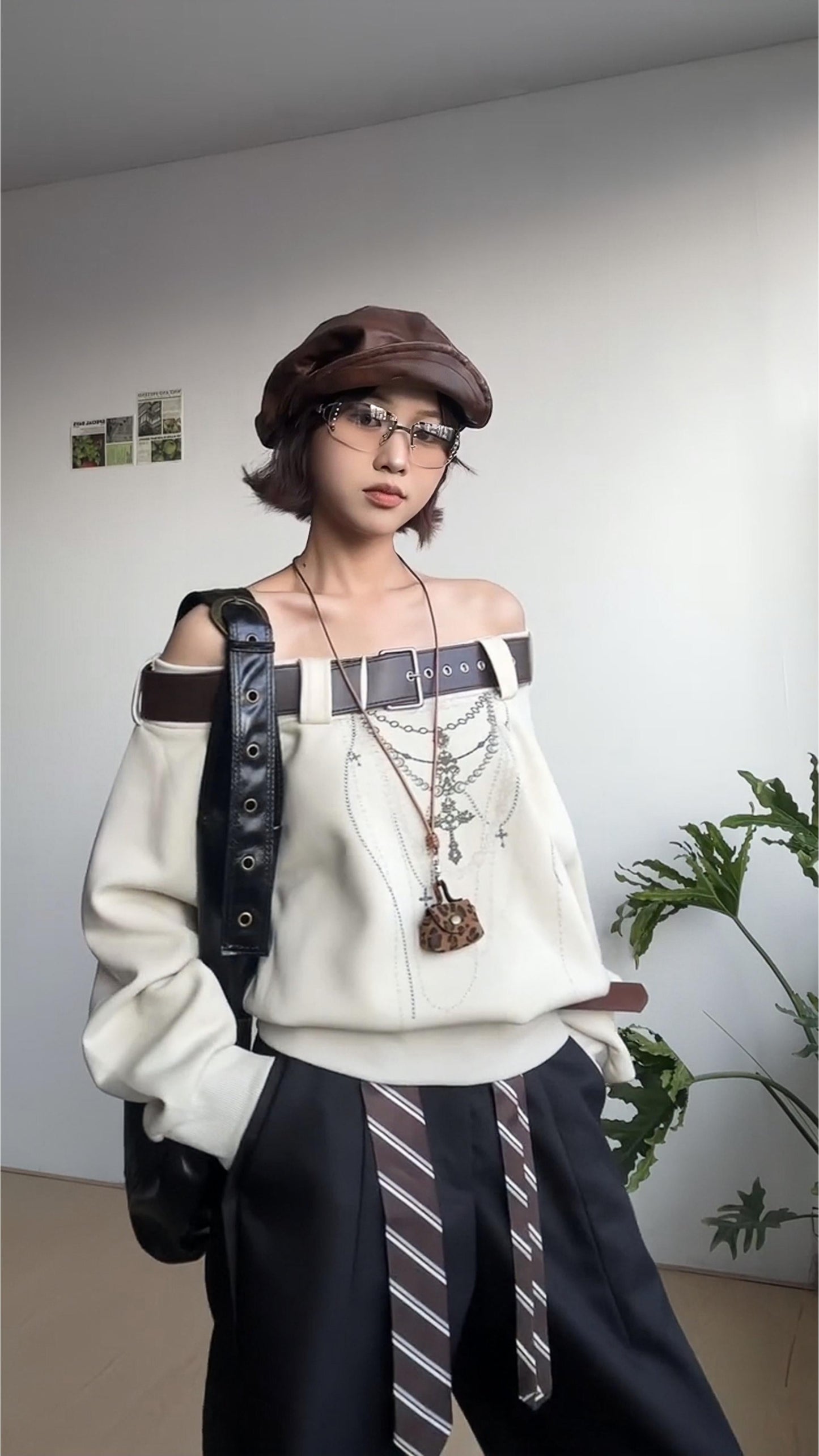 American Slash Shoulder Hoodie