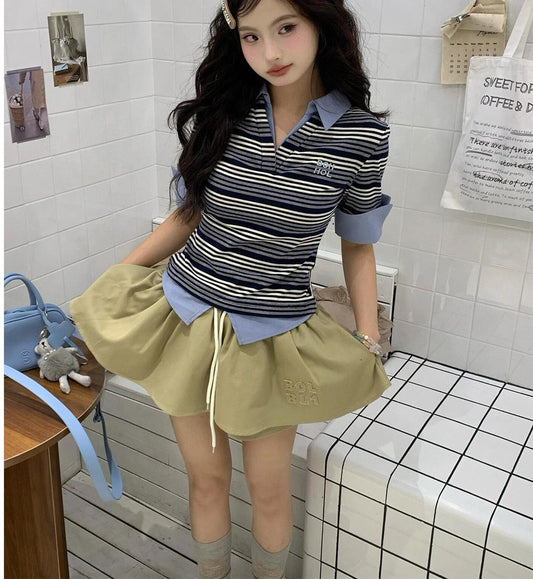 Nerdy Stripe Polo Tee