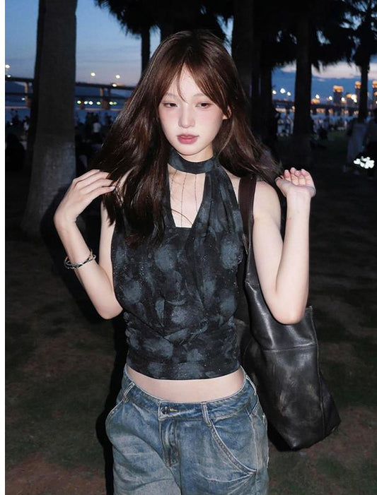 American Chain Halter Top