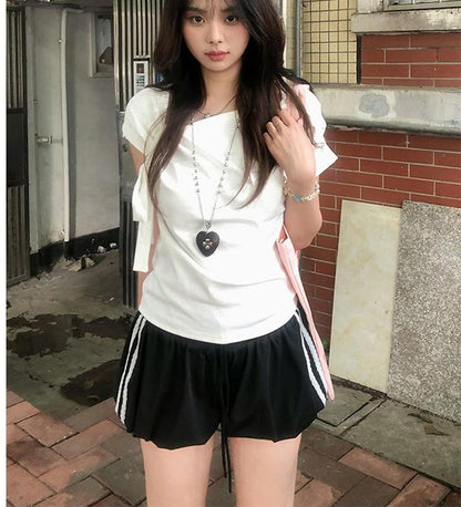 Sweet Bloom Lace Embellished Shorts