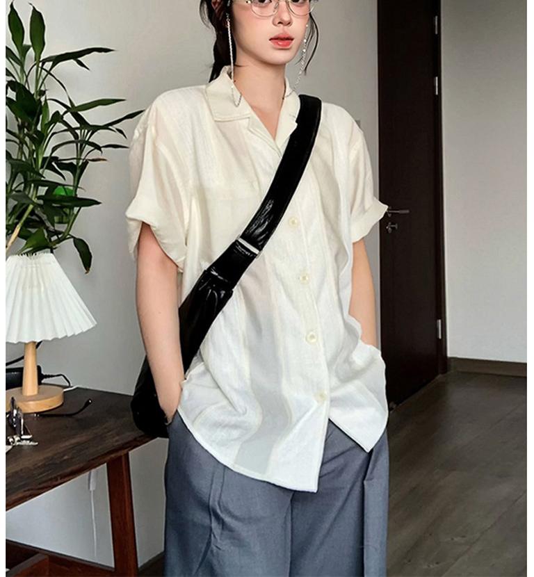 French Cuban Collar Shirt