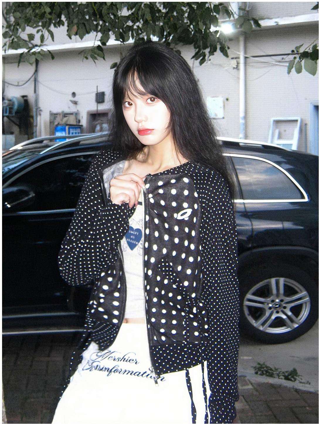 American Vintage Polka Dot Hoodie