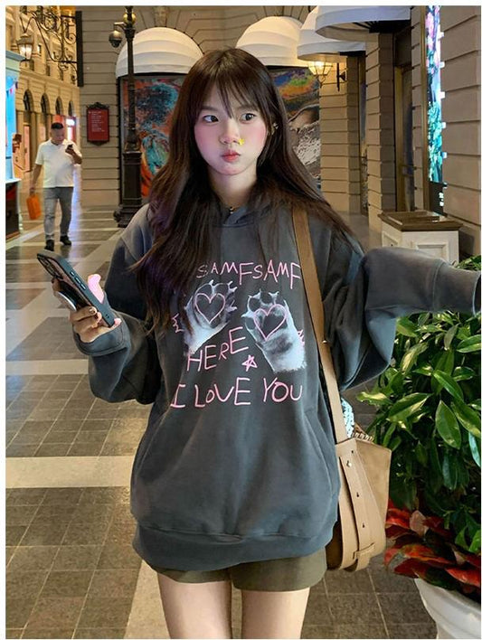 American Street Cat Paw Hoodie