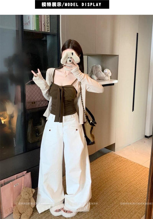 Korean Bow Tie Bustier Top