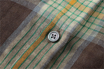 American Vintage Checkered Long Sleeve Shirt