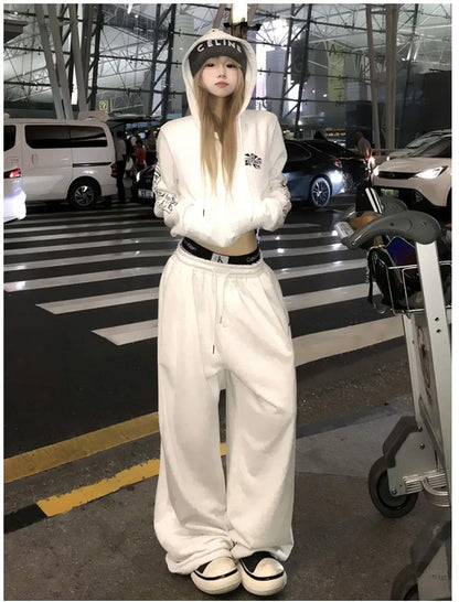 Basic Drawstring Casual Pants