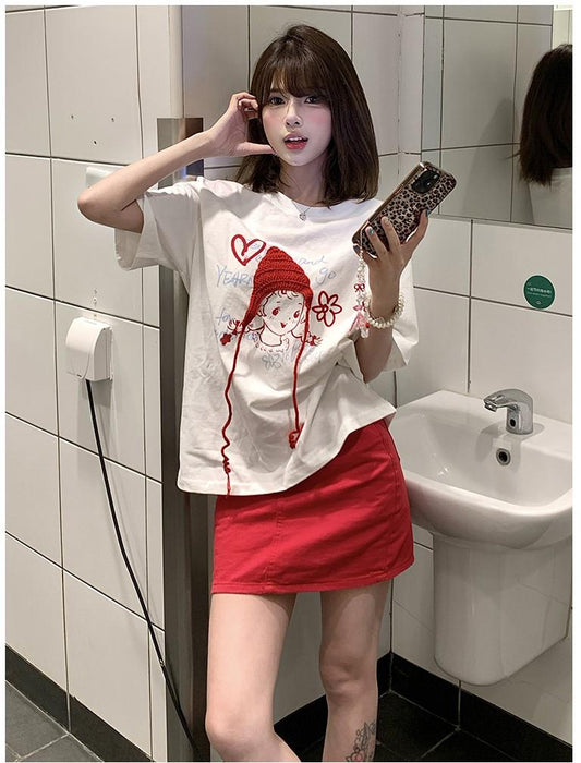Korean Little Red Riding Hood T-Shirt