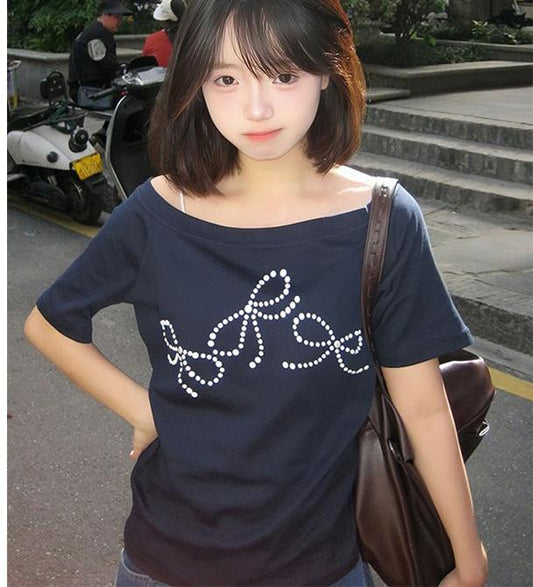 American Vintage Pearl Shoulder T-Shirt