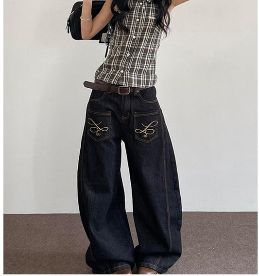 American Vintage Brown Plaid Vest