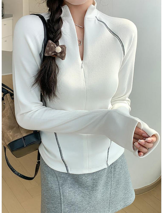 Fleece Half-Zip Thermal Top Women